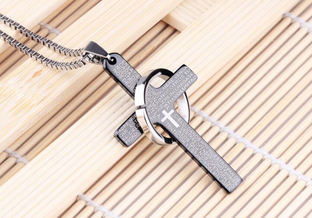 Stainless Steel Cross pendant with Ring