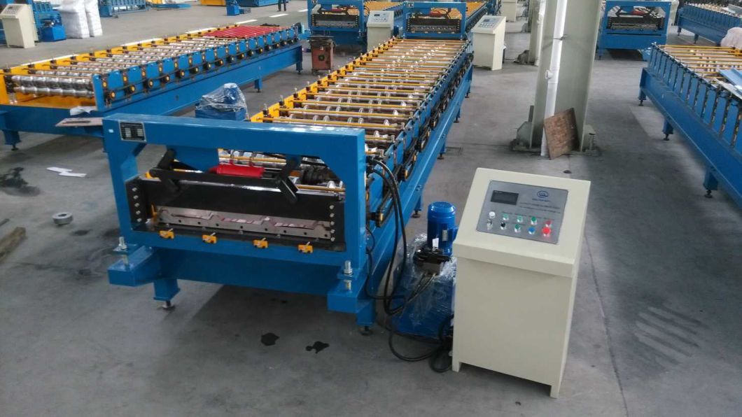 Metal Corrugated Trapezoidal Roof Sheet Roll Forming Machine