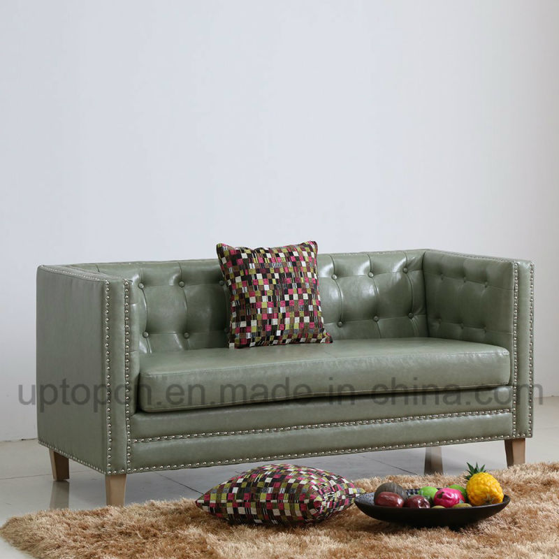 Modern Triple Seat Sofa Furniture with PU Leather Upholstery (SP-KS343)