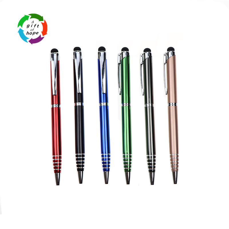 2018 New Aluminum Ball Pen Stylus Pen Office Stationery