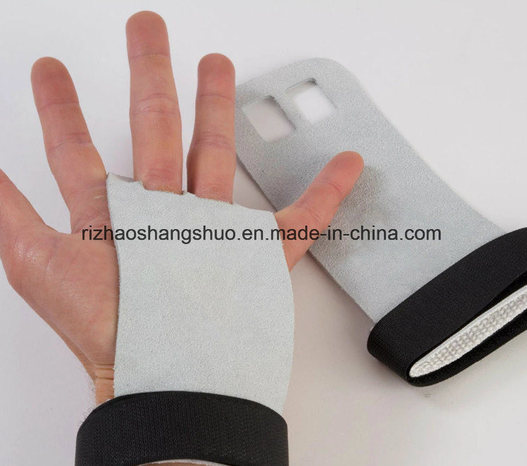 Cross Training Leather Wrist Wrap Support Weightlifting Gloves