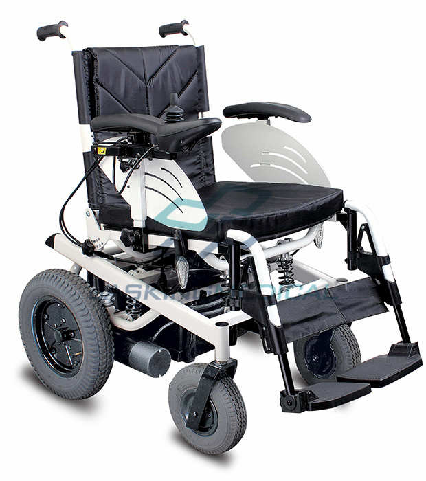 Reclining Backrest Folding Steel Electric Wheelchair (JX-033F1)