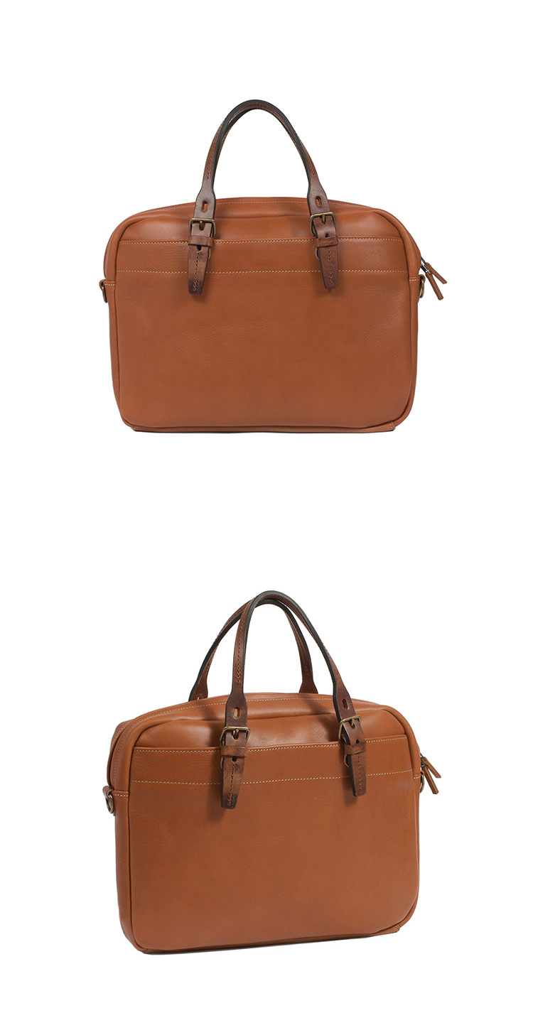 Durable Vegetable Tanned Leather Satchel Crossbody Bags