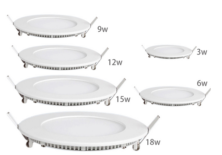 12W Round LED Panel Light Ultra-Slim LED Panel