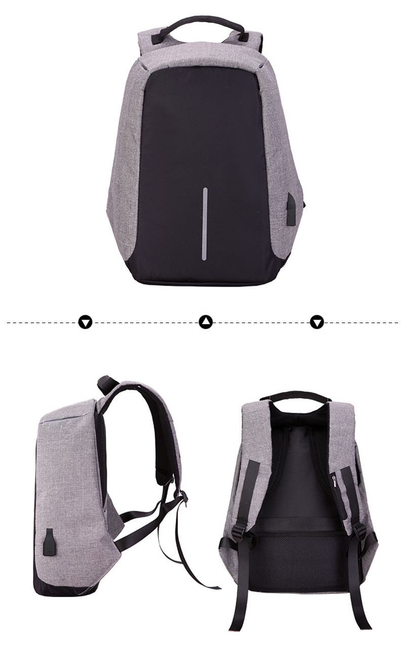 Fashion Travel Multi Functional Business Laptop USB Charge Backpack Bag