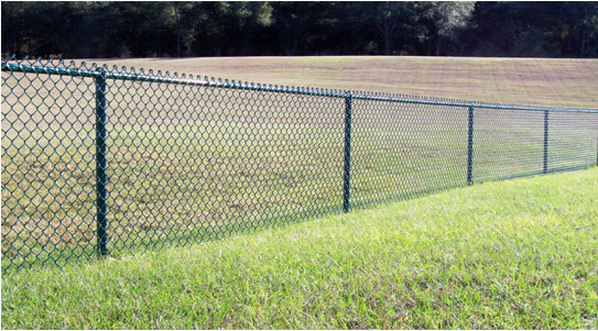 Aluminum-Coated Before Weaving Steel Chain Link Fabric Fence