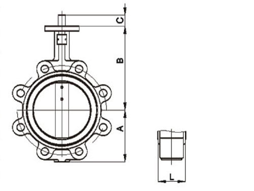 Cast Iron Lug Type Butterfly Valves