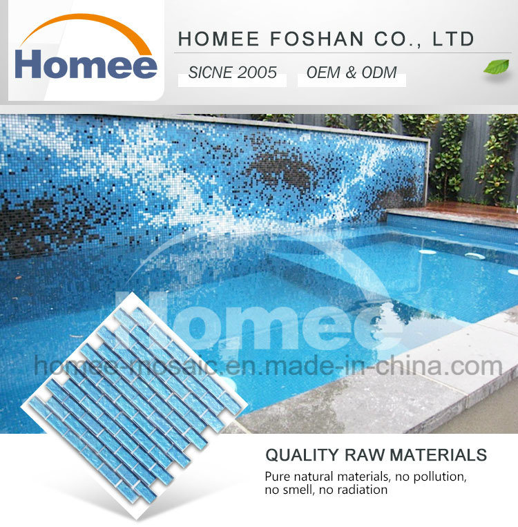 Wholesale Factory Blue Floor Tile Swimming Pool Mosaic Tile