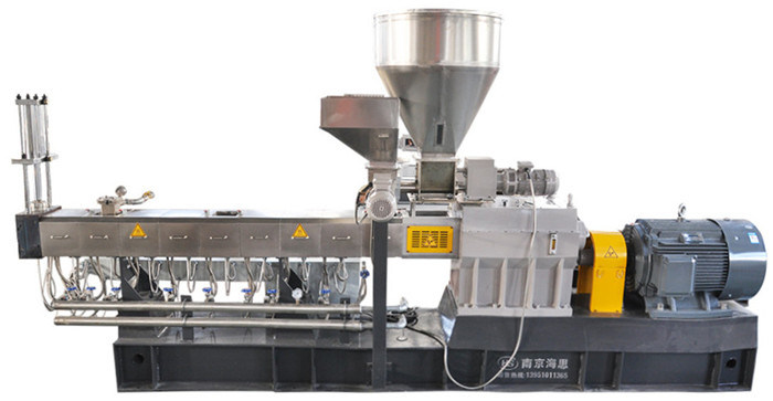 Plastic ABS/PC Granules Blending Pelletizing Machine Twin Screw Extruder