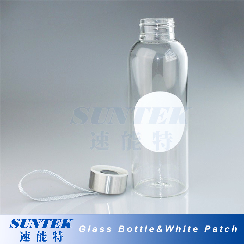 420ml Sublimation Blank Glass Sports Water Bottle with Coated