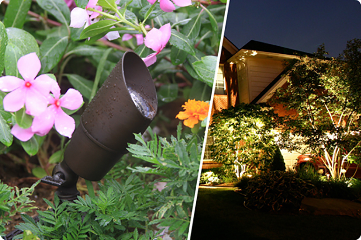 Outdoor Brass LED Garden Spot Light Low Voltage