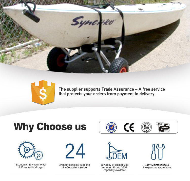 Aluminium Foldable Kayak Canoe Carrier Beach Trolley