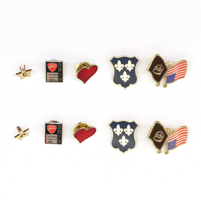 Custom Metal Pin Button Name Heart Shaped Badge Magnet, Star Shape Badge