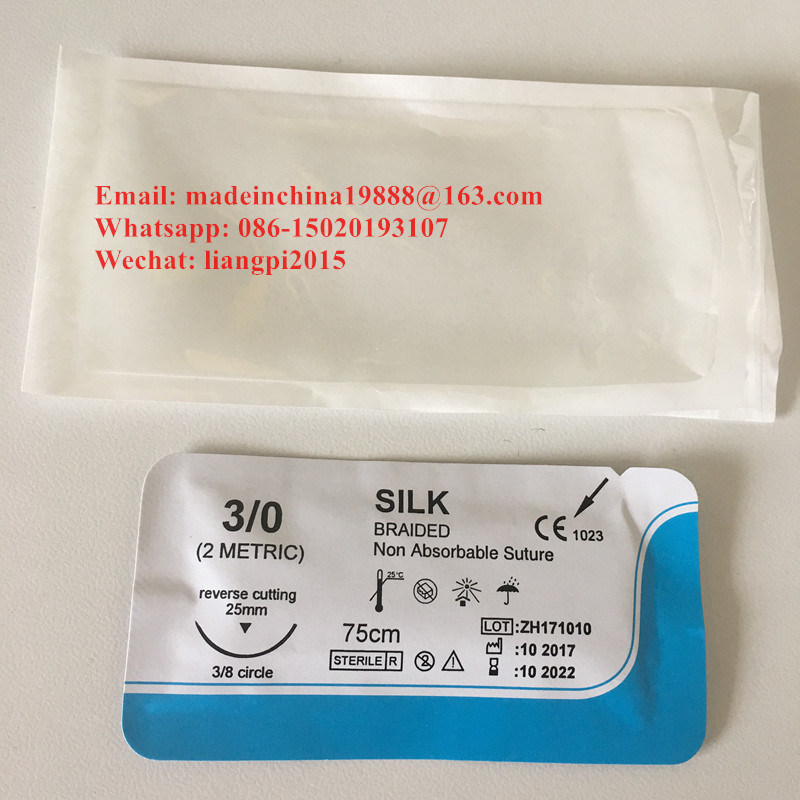 Medical Disposable Silk Surgical Suture for Dental