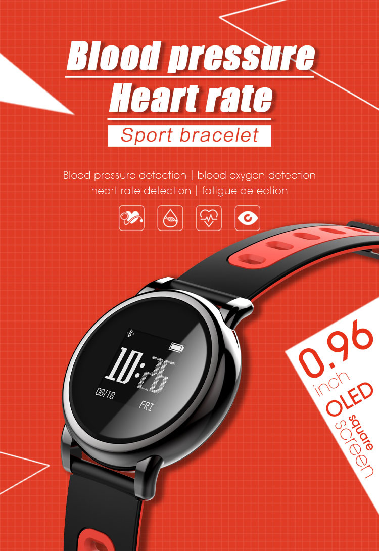 GPS Wristband Heart Rate Blood Pressure Monitoring Fitness Tracker Waterproof Smart Watch