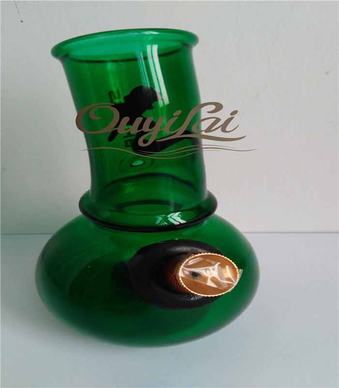 Green Color Vase Pipe Shisha Tobacco Smoke
