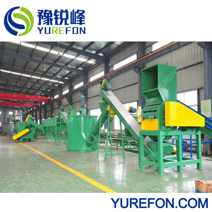 300kg/H, 500kg/H, 1000kg/H Auto Plastic PP HDPE LDPE PE Film Crushing Washing and Drying Machine