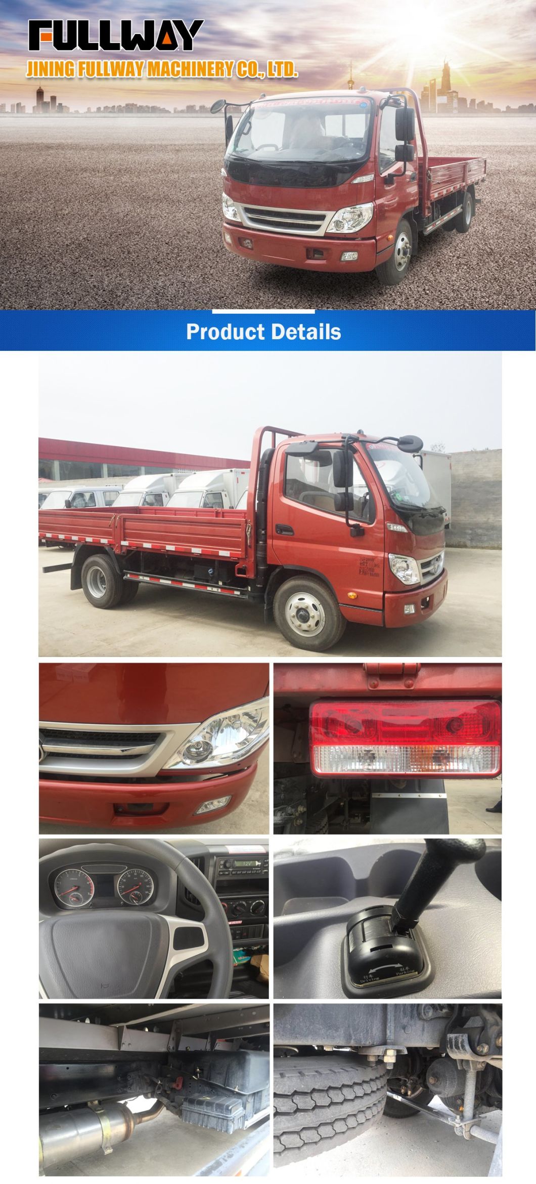 China Fullway Light 6ton Small 4X4 Mini Dump Truck for Sale