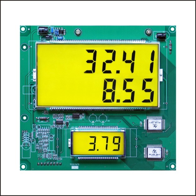 664 White LCD Display Board for Fuel Dispenser