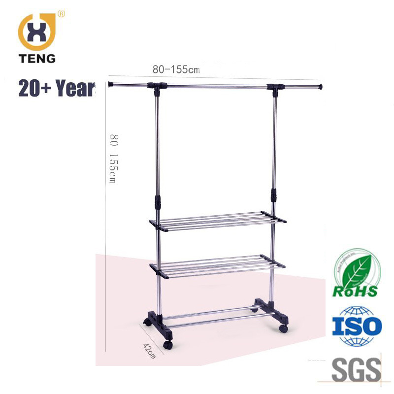 Wholesale Price 3 Three Layers Balcony Folding Clothes Drying Rack