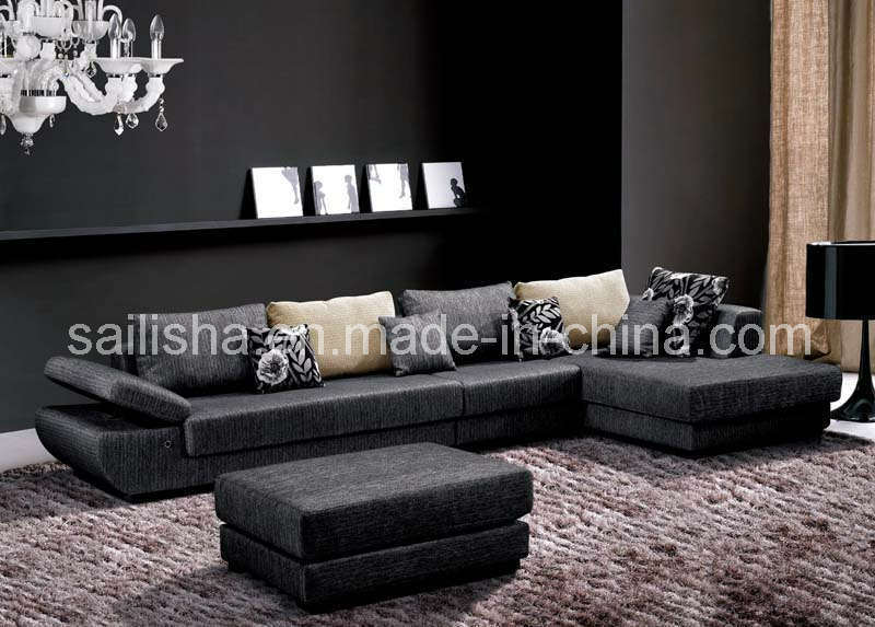 Contemporary Modern Corner L Shape Combination Fabric Sofa