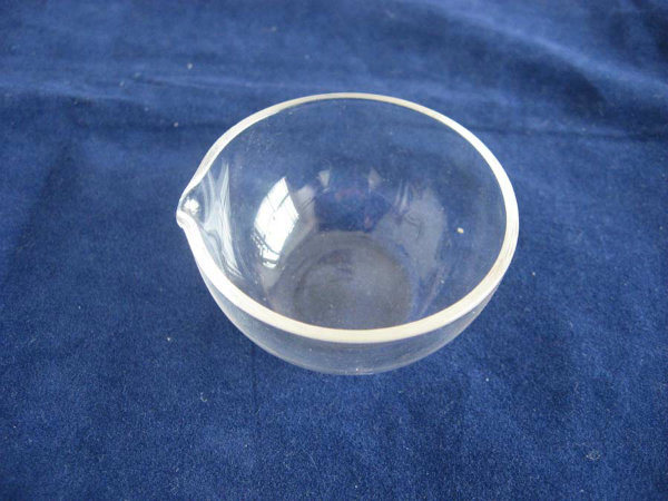 High Quality Polishing Clear Quartz Evaporating Dish for Melting