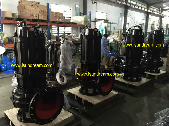 Vertical Electric Auto-Stirring Submersible Sewage Water Pump/Submersible Sewer Cutter/Grinder/Agitator Pump with Guide Rail & Auto Coupling