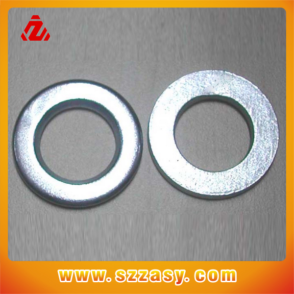 LEITE Carbon Steel Flat Washers with Stamped Text