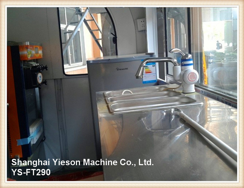 Ys-FT290 Strong Steel Mould Ice Cream Van Mobile Food Trailer