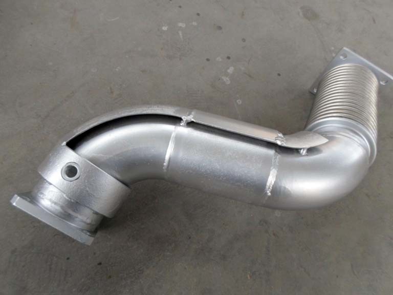 Corrugated Stainless Steel Exhaust Pipe Custom Processing