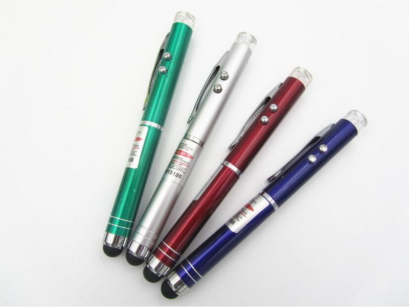 Wholesale High Quality 3 in 1 Metal LED Torch Light Pen