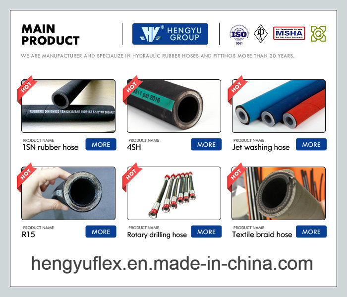 Hydraulic Power Pressure Control Valve Rubber Pilot Line Hose