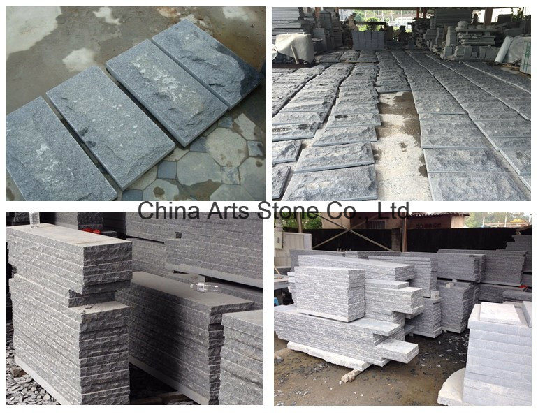 Nature Surface Black Granite Coping for Fence Wall