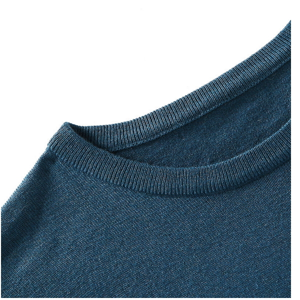 Plain Solid Knitting Handmade Mens Merino Wool Sweater