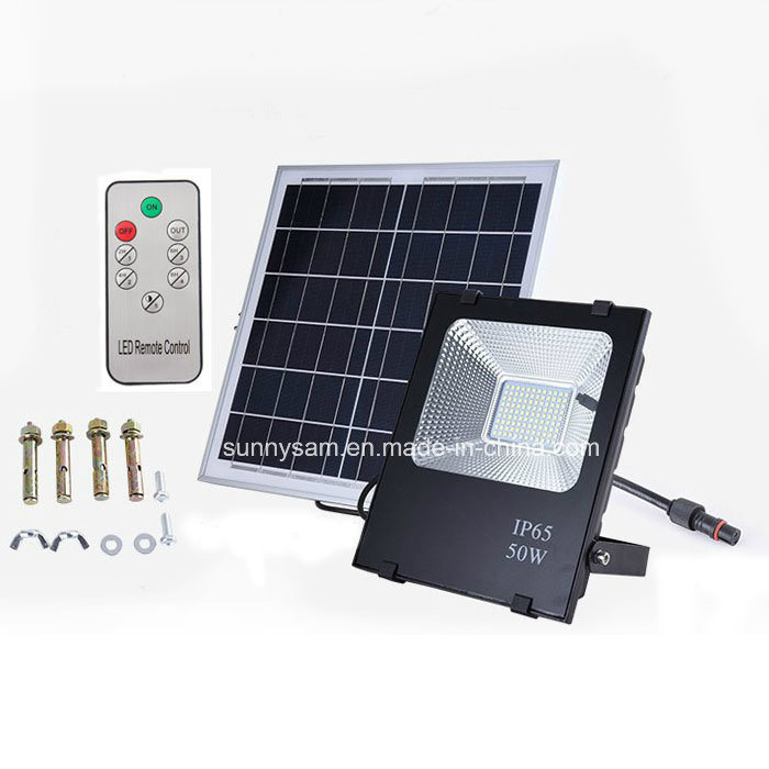 10W/ 20W/ 30W/ 50W/ 100W Outdoor Security Solar Flood Light IP65 Waterproof Solar Flood Light with Remote Control