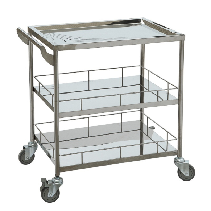 304# Stainless Steel Instrument Medical Trolley