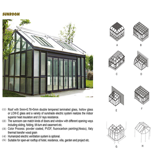 Best-Selling Aluminium Sun Room / Glass Room / Garden Room (FT-S)