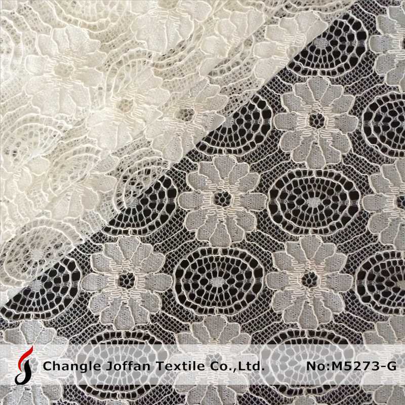 Garment Fabric African Cord Lace Fabric (M5273-G)