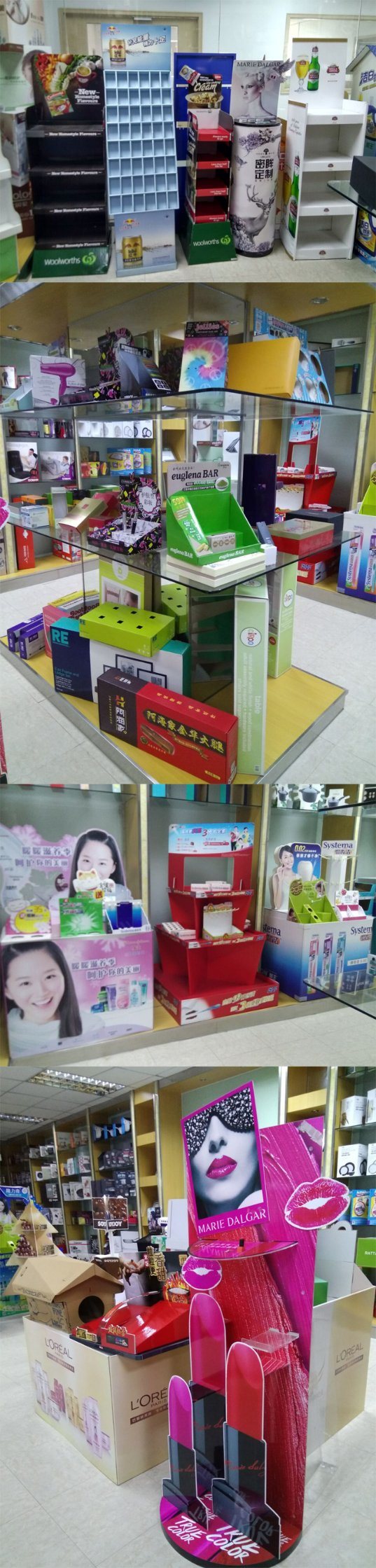 Advertising Paper Display Standees Pop Cardboard Display for Promotion