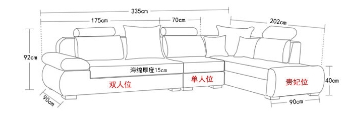 Fashion Wooden Modern Living Room Home Sofa (HX-S269)