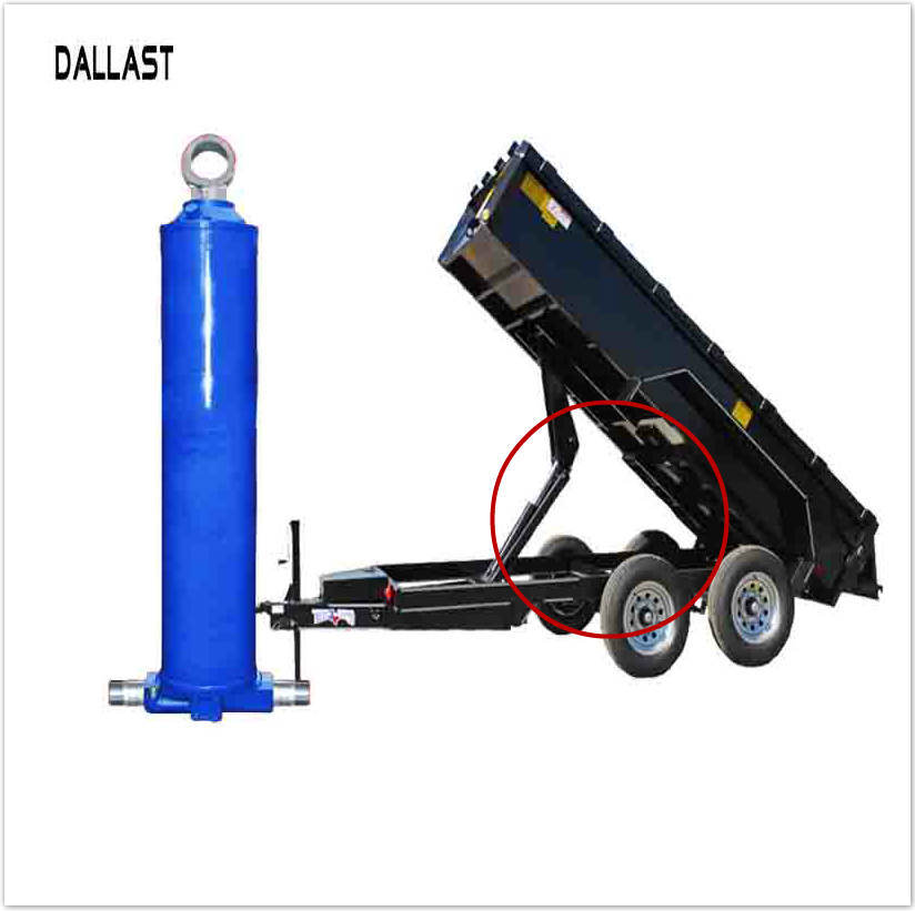 Dump Trailer Underbody Double Acting Hydraulic Hoist Oil Cylinder