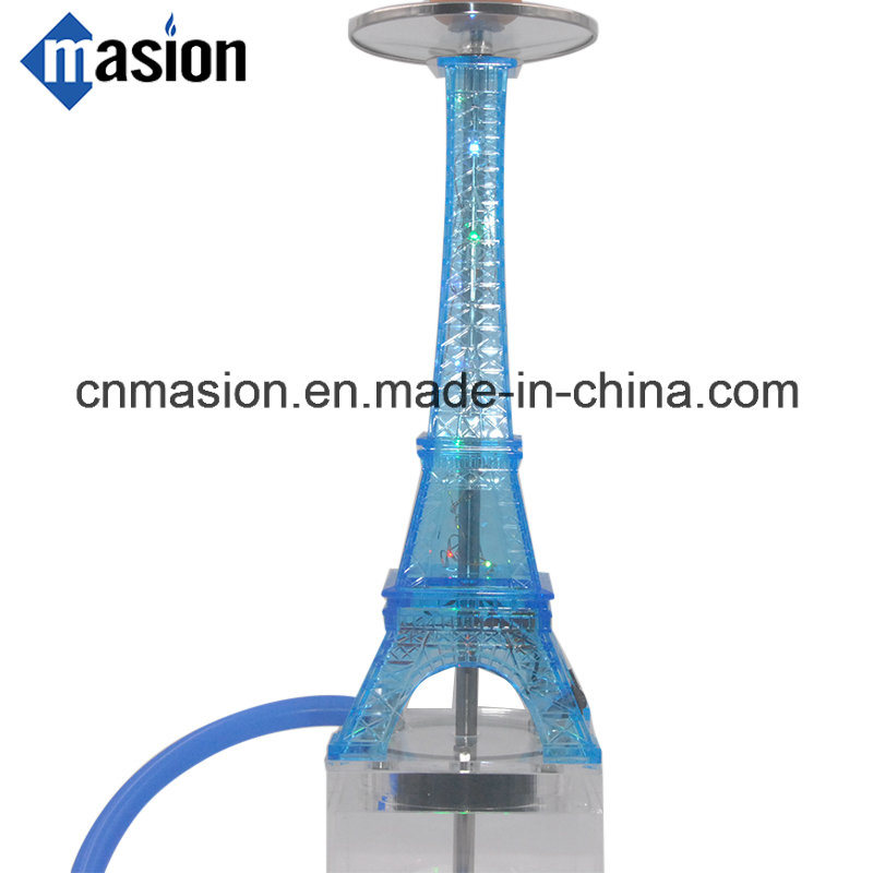 Acrylic Hookah Shisha Eiffel Tower Hookah with LED Light (AF)