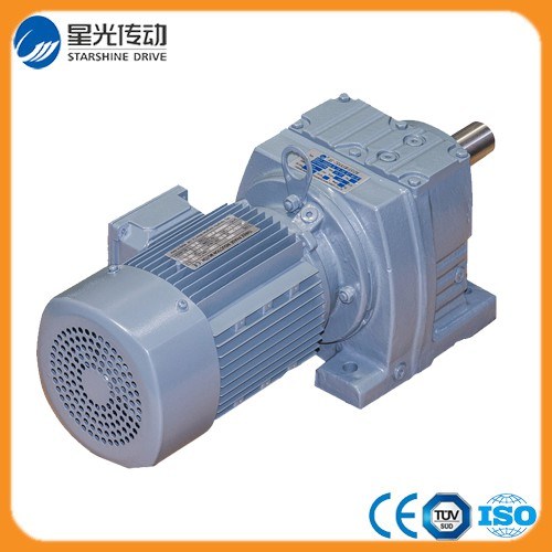 R Series Helical Coaxial Reduction Gear Drive Helical Geared Motor
