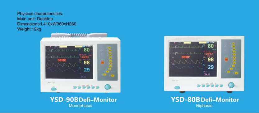 Cheapest Hospital Product Medical Equipment Portable Handled Emergency Biphasic Defibrillator