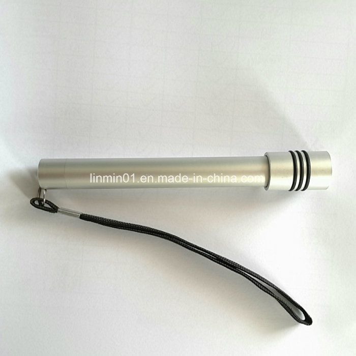 Custom Aluminum LED Mini Flashlight with Keychain for Promotion Gift