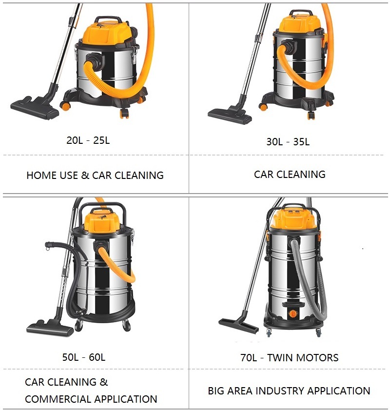 Stainless Steel Tank Wet Dry Vacuum Cleaner