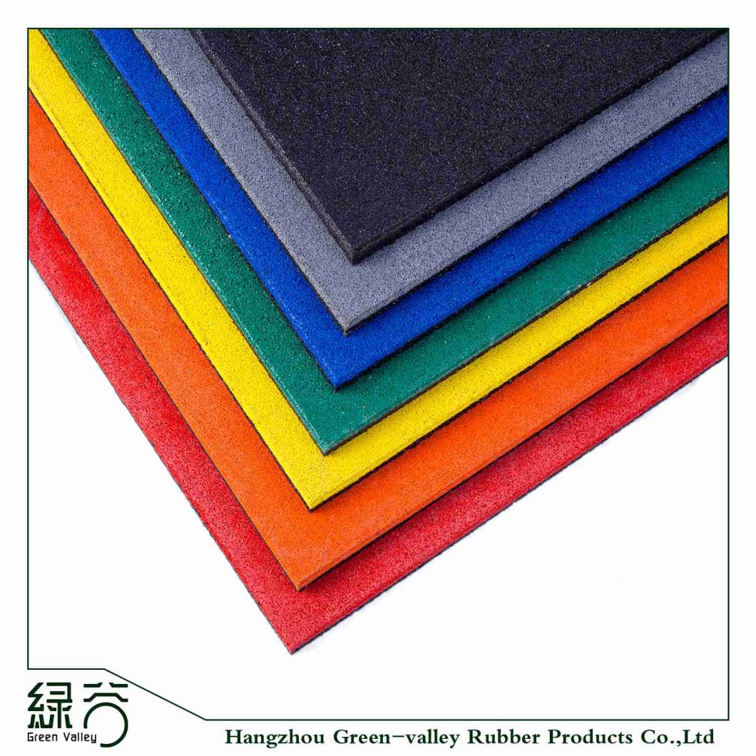 Outdoor Rubber Flooring Tile Rubber Mats for Children Playground/Walkway/Park /Yard Floor/Garden with Ce/En71/En1177/Reach/ISO10140