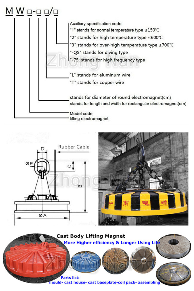 Special Lifting Magnet with Cast Housing Cmw5-120L/1