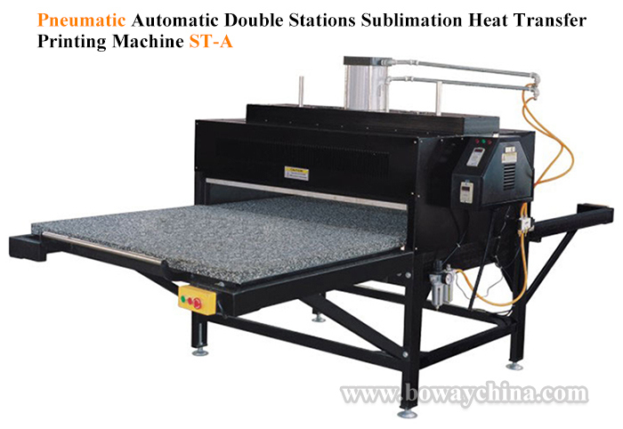 2 Stations Large Format Pneumatic Automatic Mouse Pad Heat Transfer Sublimation Printer