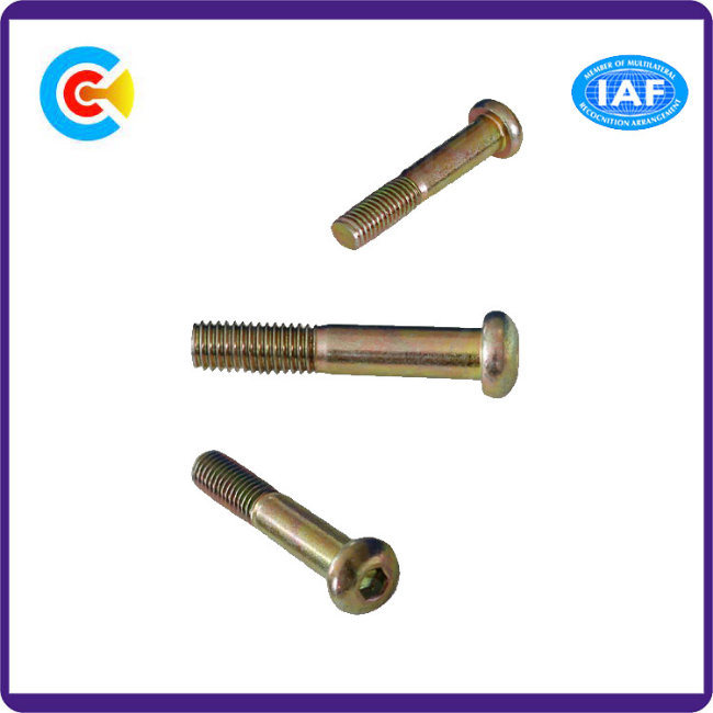 DIN/ANSI/BS/JIS Carbon-Steel/Stainless-Steel Galvanized Steel Inner Hexagon Flat Head Mechanical Screws